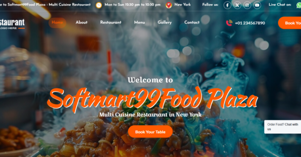 FoodFeast – OnePage Restaurant Website