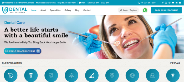 Dental – Multispecialty Dental Clinic Website