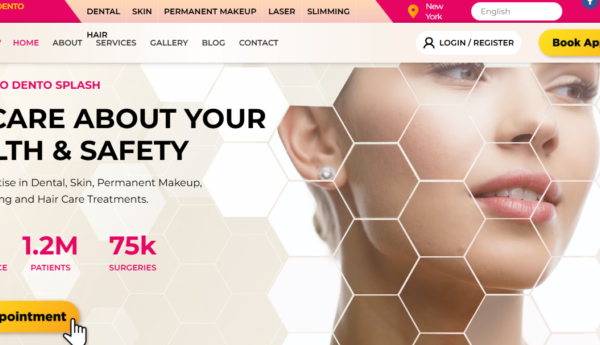 DentoSplash – Dental, Skin & Hair Care Clinic Website