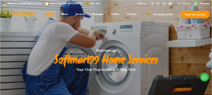 HomeAssist – One Page Home Services Website