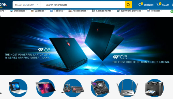 Lapstore – Online Computer Store Website