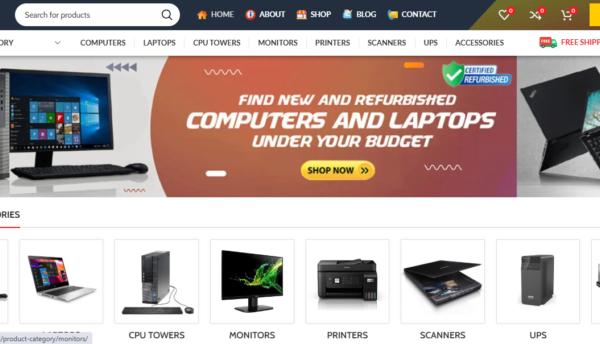 Refurbo – Used Computer Dealer Website