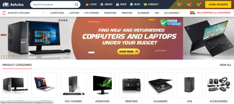 Refurbo – Used Computer Dealer Website