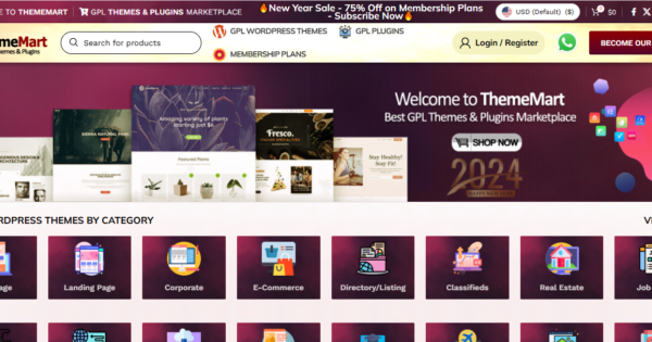 ThemeMart – GPL Themes and Plugins Website